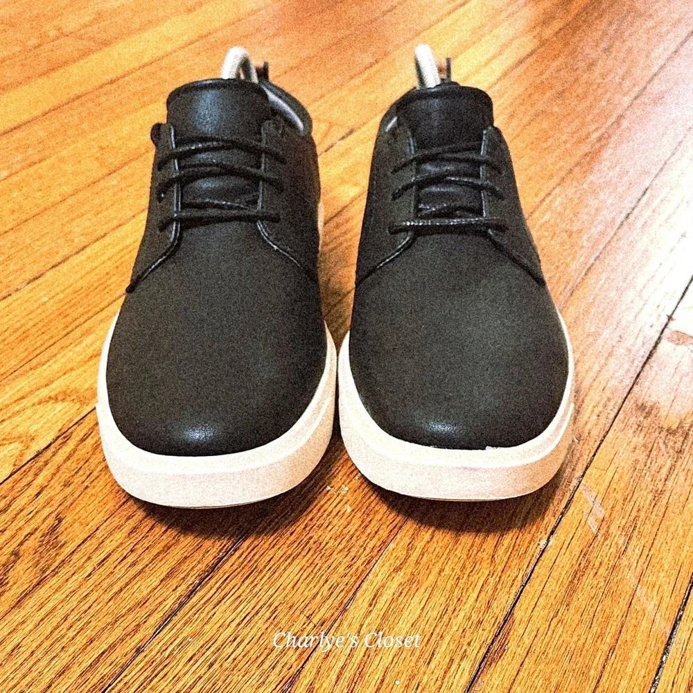 Dr Scholls Madison Oxford Sneakers 12M Black Leather Sport Sole Comfort Casual